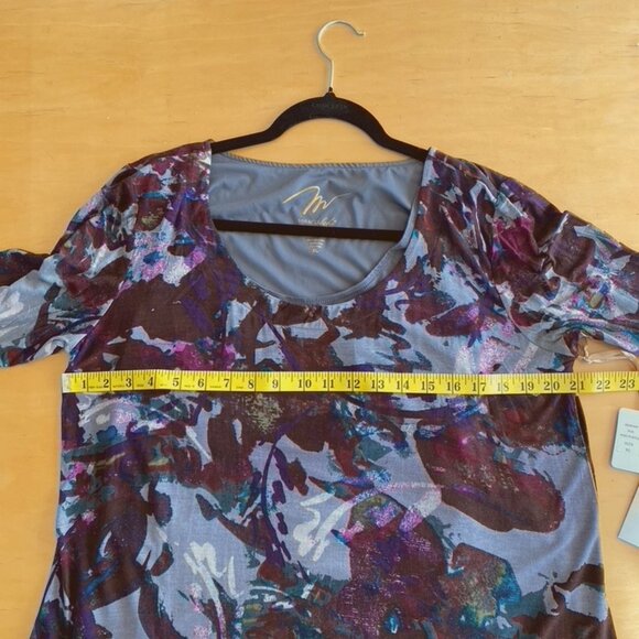 Miraclebody Miracle Body by Miraclesuit Gray/Burg XL Tunic smoothing underlayer - Picture 10 of 15